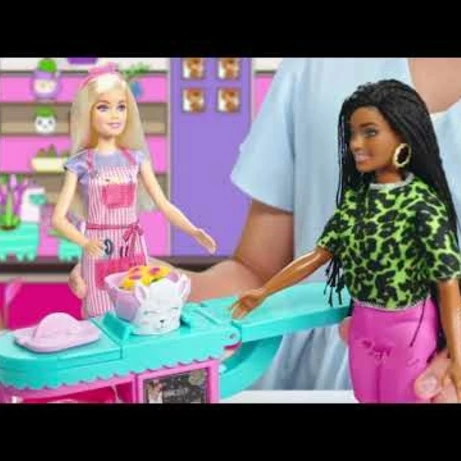 Embedded thumbnail for Barbie Doll Florist and flower shop playset