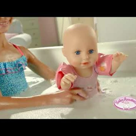 Embedded thumbnail for Baby Annabell doll learns to swim