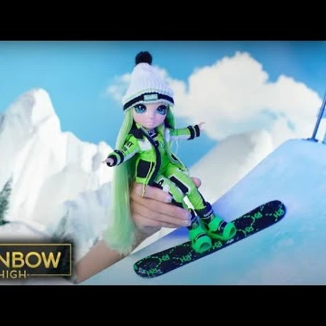 Embedded thumbnail for Rainbow High Winter Break fashion doll, Jade Hunter