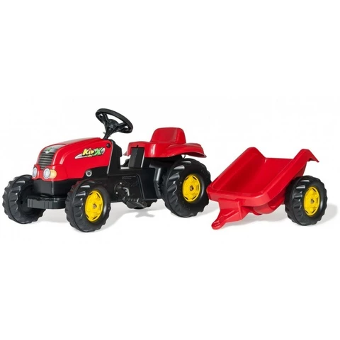Rolly Kid walk-behind tractor and trailer