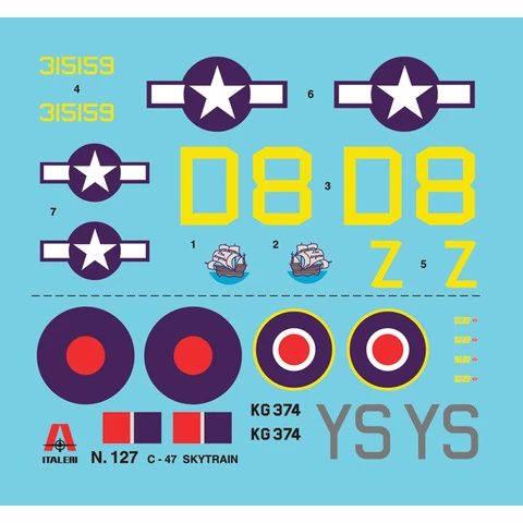Italeri airplane Skytrain C-47 IT0127