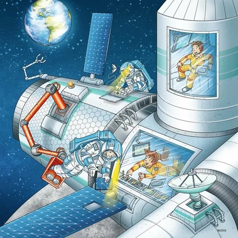 Puzzle 49 x 3 Tom and Mia space mission