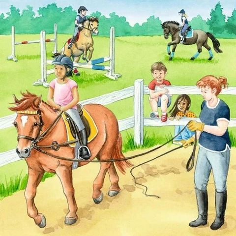 Ravensburger Puzzle 49 x 3 horse stable