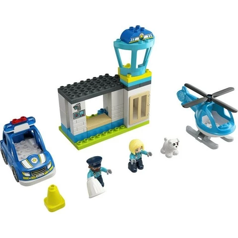 LEGO Duplo Poliisiasema Ja Helikopteri