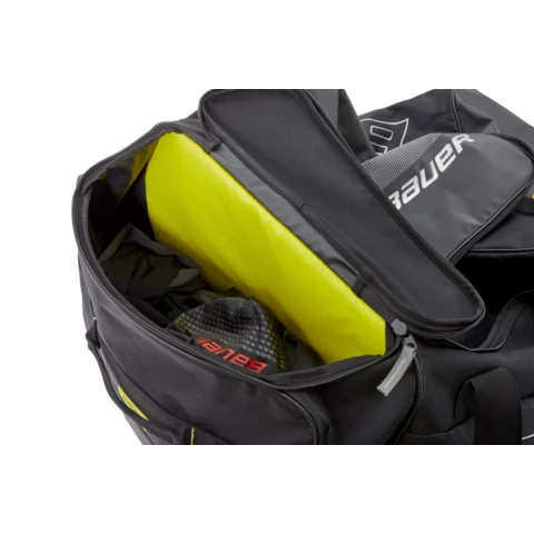 BAUER S21 Premium Wheeled Goal Bag Black Goalkeeper's bag with wheels