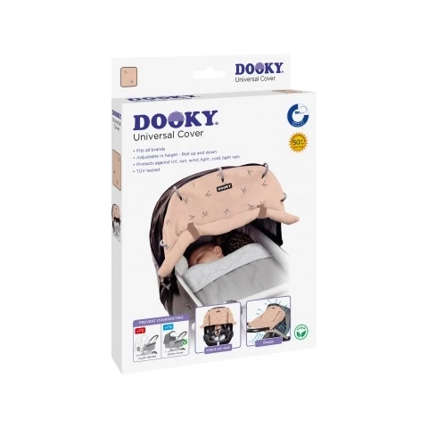 Dooky Universal pram curtain Rose