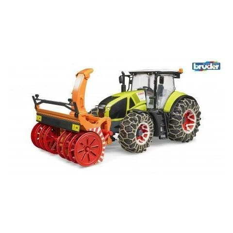 Bruder 3017 Claas Axion 950 Traktori Lumiketjuilla Ja Lumilingolla