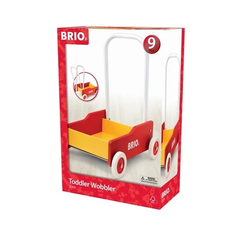 Brio stroller red-yellow pushcart