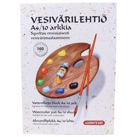 Vesivärilehtiö A4/30 160g