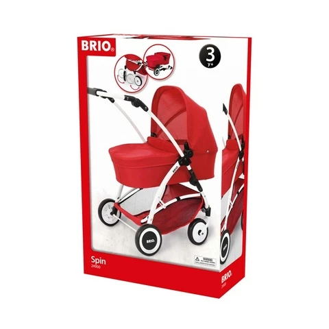 Brio doll carriage Spin red