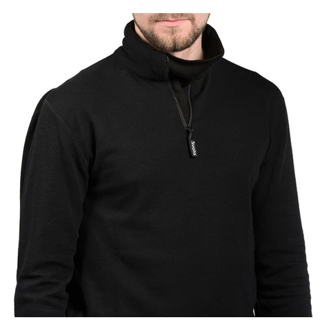 Svala Merino Zip neck miesten merinopaita