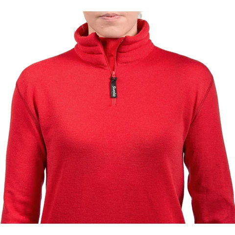 Svala Merino Zip-Neck naisten merinopaita