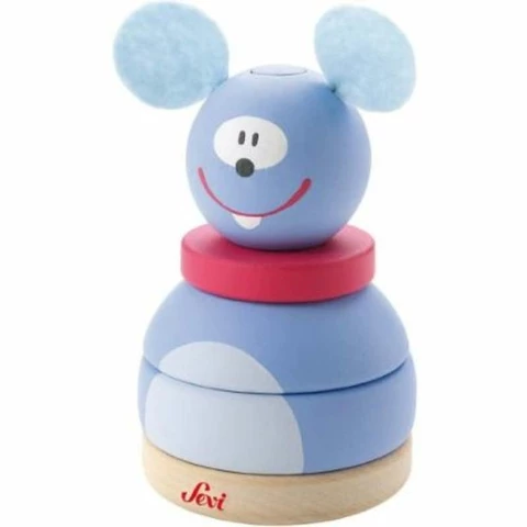 Sevi wooden mouse stackable wooden toy