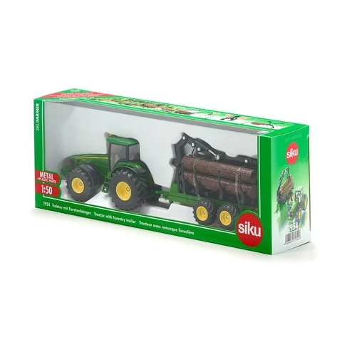 Siku tractor + log cart 1954 1:50