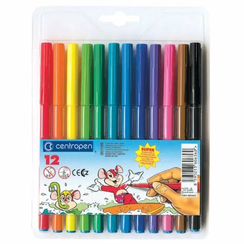 Felt pens 12 pcs., Centropen