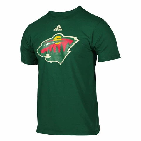 ADIDAS NHL Футболка Взрослая (Серебро) -Tee Minnesota Wild