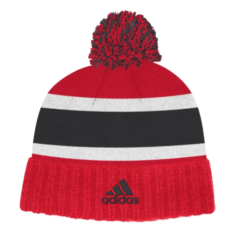 ADIDAS NHL Culture Cuffed Knit Pom New Jersey Devils S19 Aikuisten Pipo
