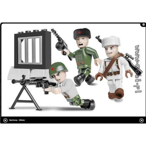 Cobi soldiers 3 pcs Red Army Winter 2032