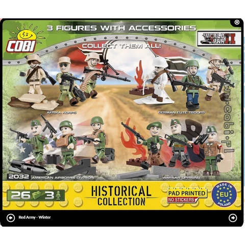 Cobi soldiers 3 pcs Red Army Winter 2032