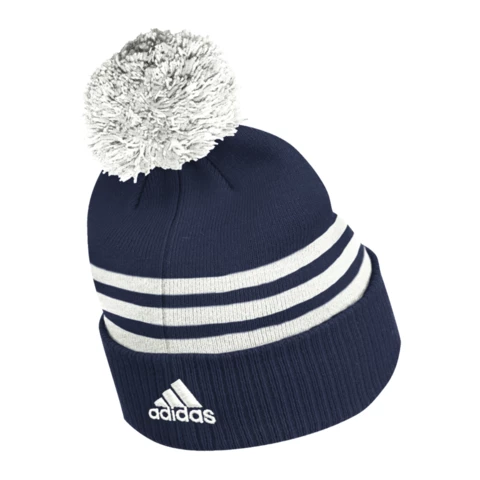 ADIDAS S21 NHL 3-Stripe Cuffed Pom Beanie Pipo Colorado Avalanche