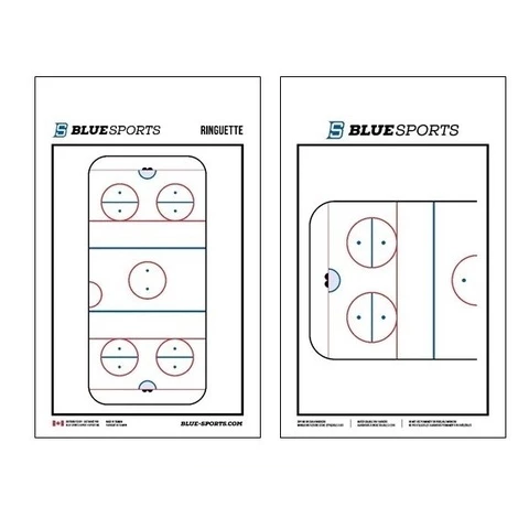 BLUE SPORTS Ringuette Deluxe clipboard 25,4 cm x 40,64 cm Taktiikkataulu