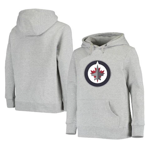 NHL S21 Team Logo Fleece Pullover Hoodie Winnipeg Jets Youth Huppari