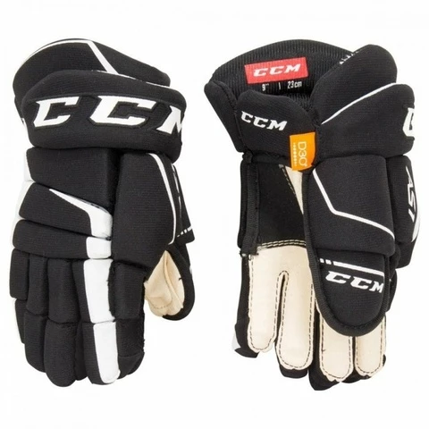CCM S19 Super Tacks AS1 Gloves YOUTH (Children) Hockey Gloves Black White 8&quot;20cm