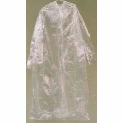 Disposable raincoat with hood