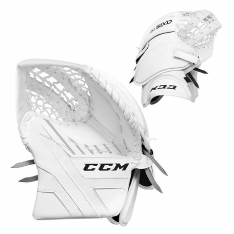 CCM S20 AXIS 1.9 Goalie Catcher SENIOR White Maalivahdin Räpylä