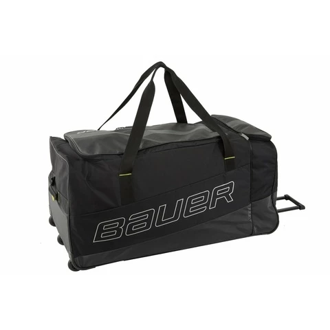 BAUER S21 Premium Wheeled Goal Bag Black Goalkeeper&#39;s bag with wheels