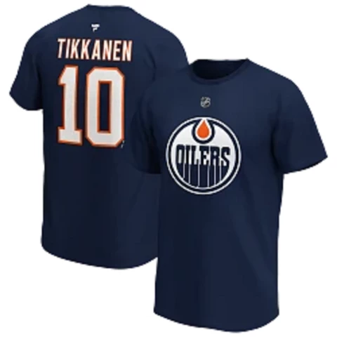 NHL S21 Iconic Name&Number Graphic T-Shirt Edmonton Oilers #10 Tikkanen T-Paita