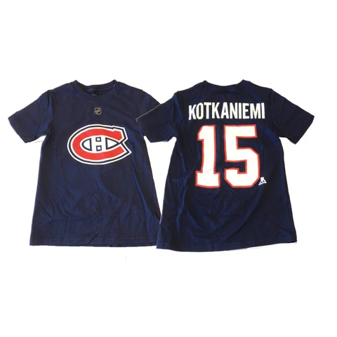 NHL S19 Name & Number JUNIOR T-Paita Montreal Canadiens #15 Kotkaniemi