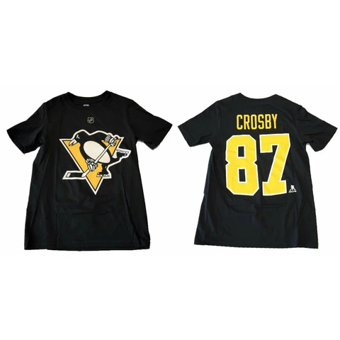 NHL S19 Name & Number JUNIOR T-Paita Pittsburgh Penguins #87 Crosby