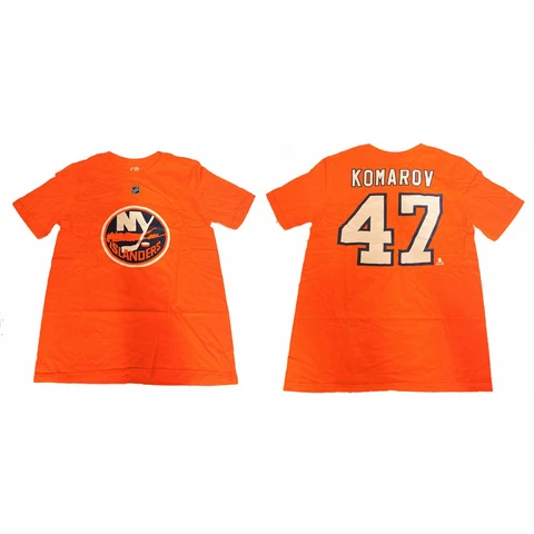 NHL S19 Name & Number JUNIOR T-Paita New York Islanders #47 Komarov