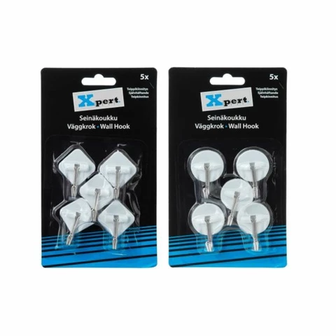 Tarrakoukku 5 kpl 2,5 x 2,5 cm eri muotoja