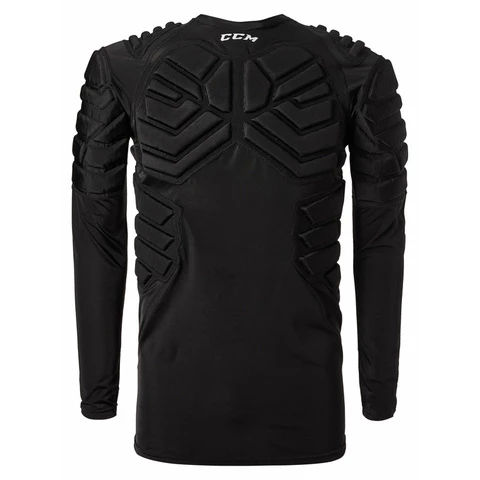 CCM Long Sleeve Black Goalie Padded Shirt SENIOR Maalivahdin Suojapaita