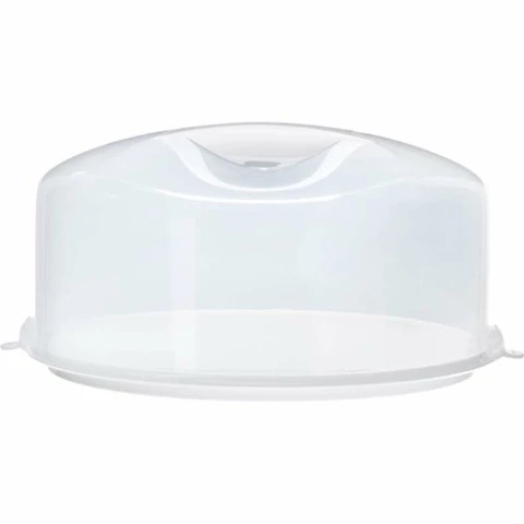 Cake dome portable white