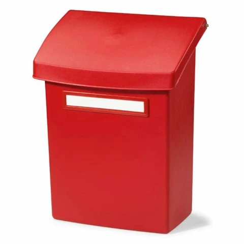 Postilaatikko välikannella punainen