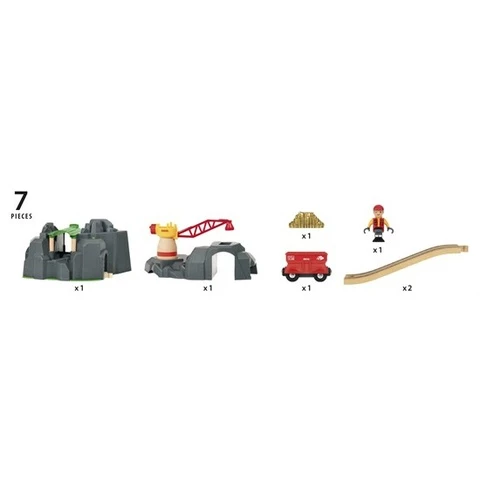 Brio Crane and mountain tunnel 33889