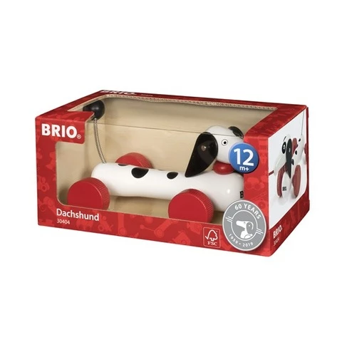 Brio dachshund 60 years old 30404 wooden toy