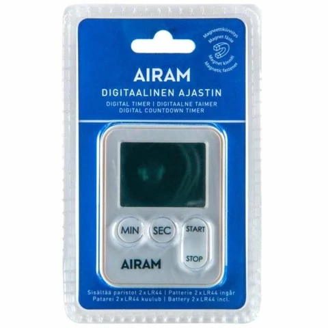 Egg clock digital timer, white Airam