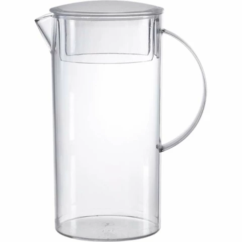 Ice water jug 1.5 L glass clear