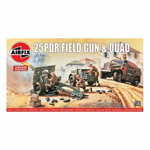 Airfix Anti-aircraft Field Gun &amp; Quad A01305V