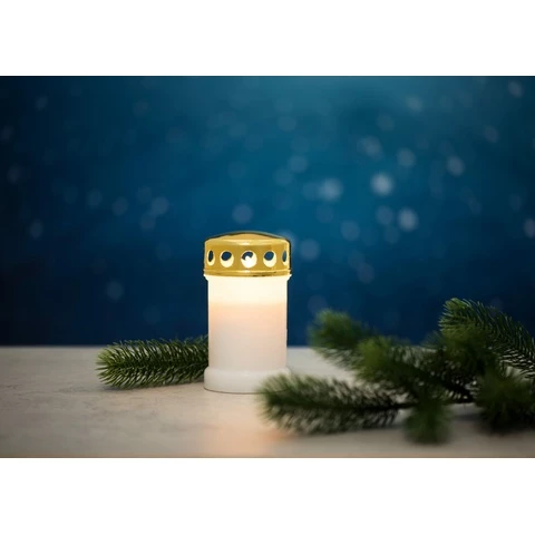Led hautakynttilä hämäräkytkimellä 12,5 cm