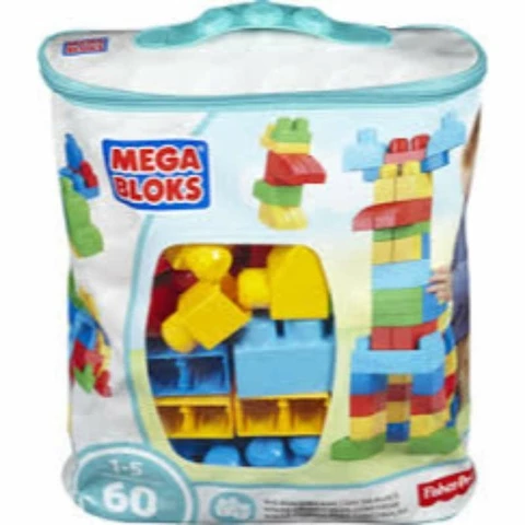 Mega Bloks Blocks 60 Pieces Blue Sini