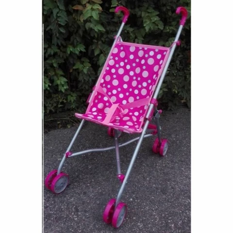 Umbrella stroller for a doll with a star pattern