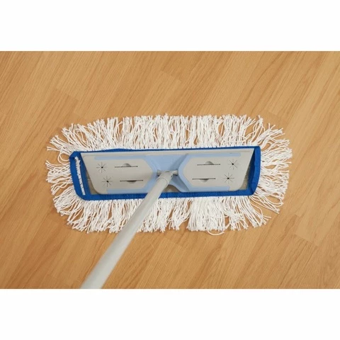 Levymoppi 40 cm puuvilla Sini monitoimimoppiin