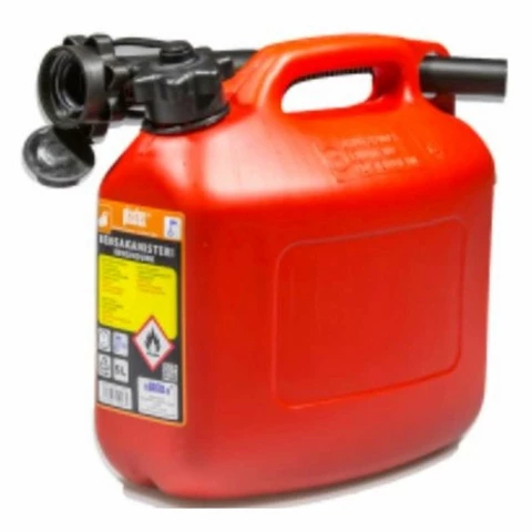 Petrol canister 5 L, red Plastex