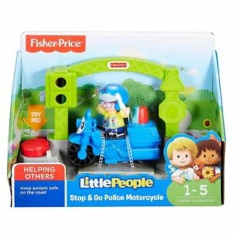 Fisher -Price vehicle police moped Little People