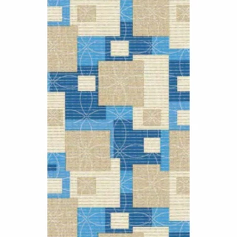Kylpyhuonematto Soft neliöt sininen/beige